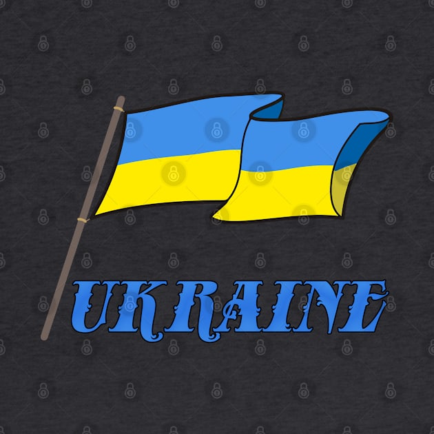 Ukrainian flag by tashashimaa